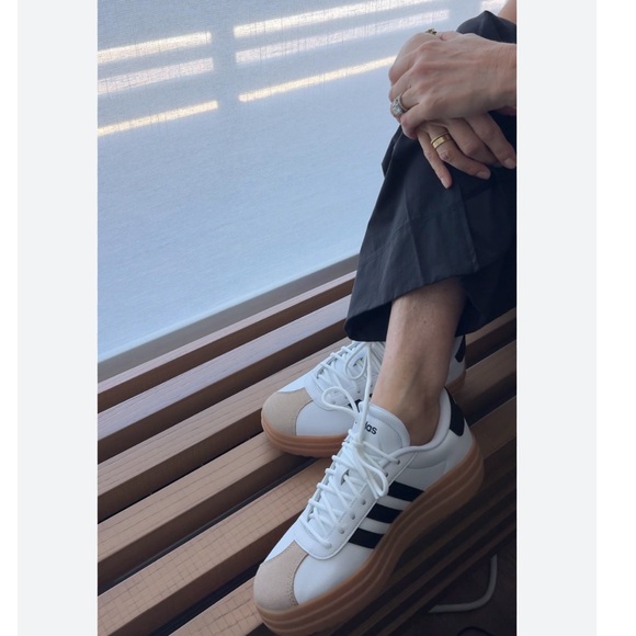 Adidas VL Court Bold White and Black Sneakers - Picture 12 of 12